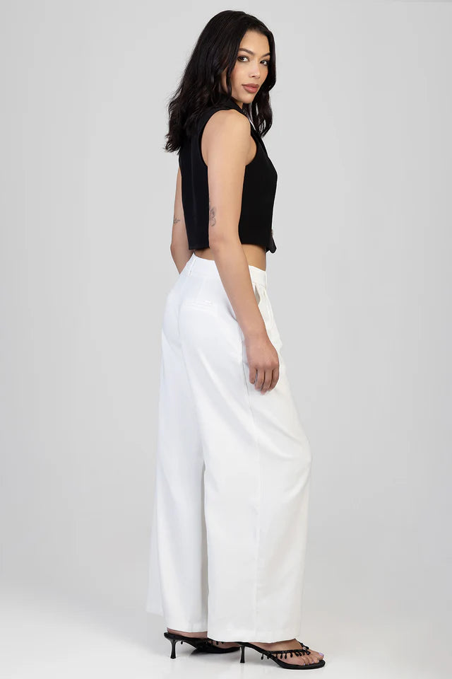 Sissy Boy Ladies Alice Wide Leg Trouser- Off White P33230/FB3932