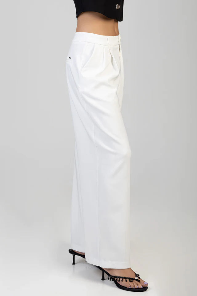 Sissy Boy Ladies Alice Wide Leg Trouser- Off White P33230/FB3932