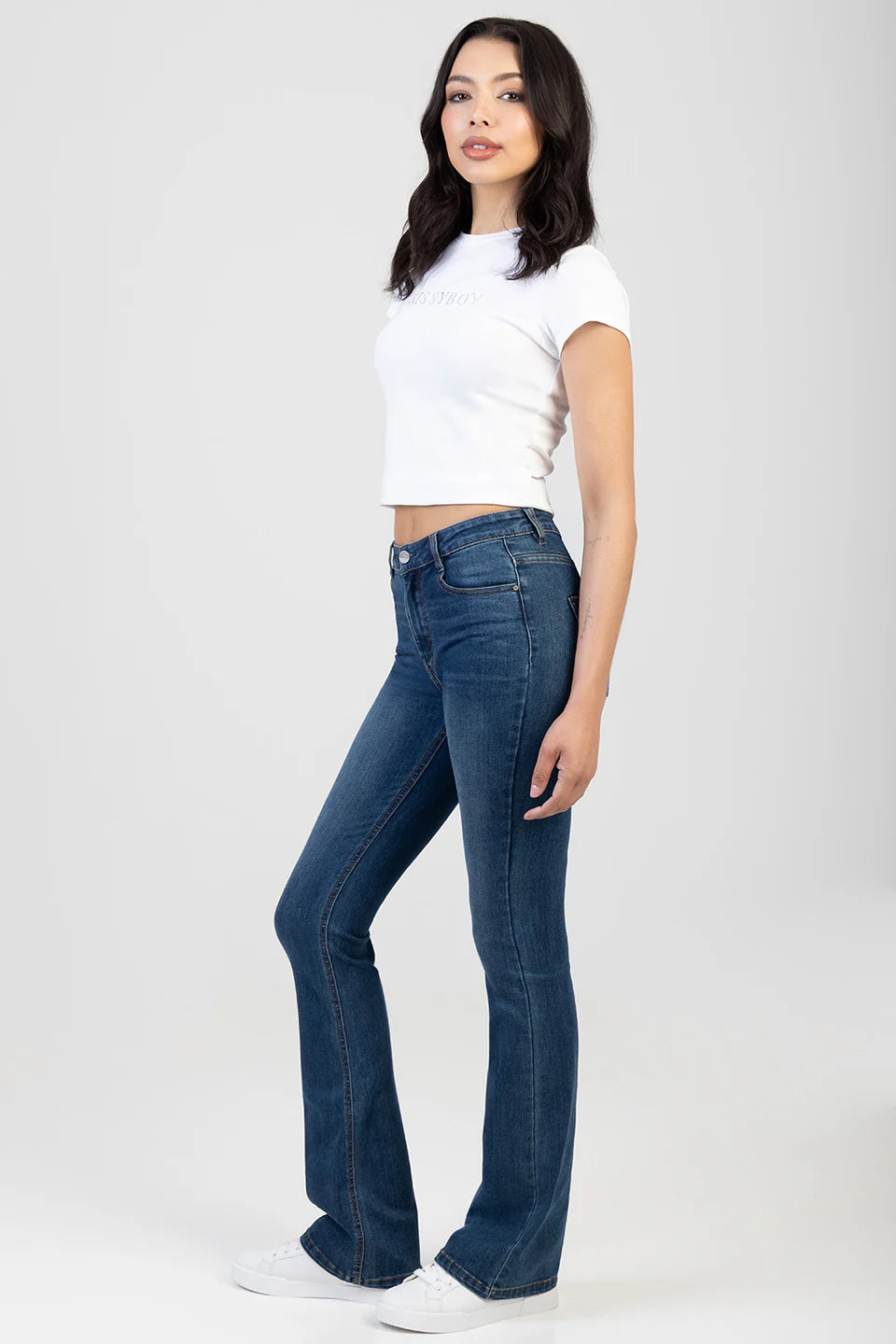 Sissy Boy Mid Waist Leah Bootleg Jeans Med Vintage P31660/IMP