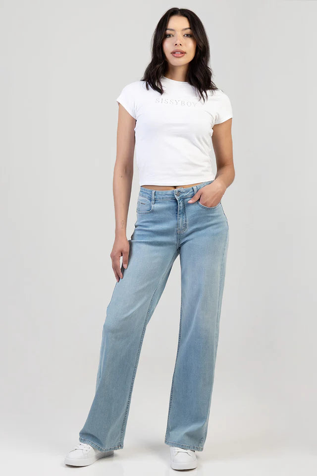 Sissy Boy Ladies Samantha High Waist Jean-Light Vintage P32738
