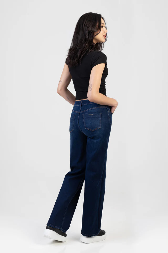 Sissy Boy Ladies Sophia High Waist Wide Leg-Dark Vintage P32892
