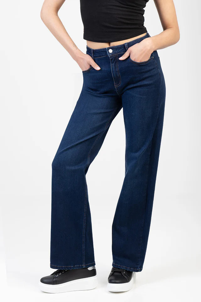 Sissy Boy Ladies Sophia High Waist Wide Leg-Dark Vintage P32892