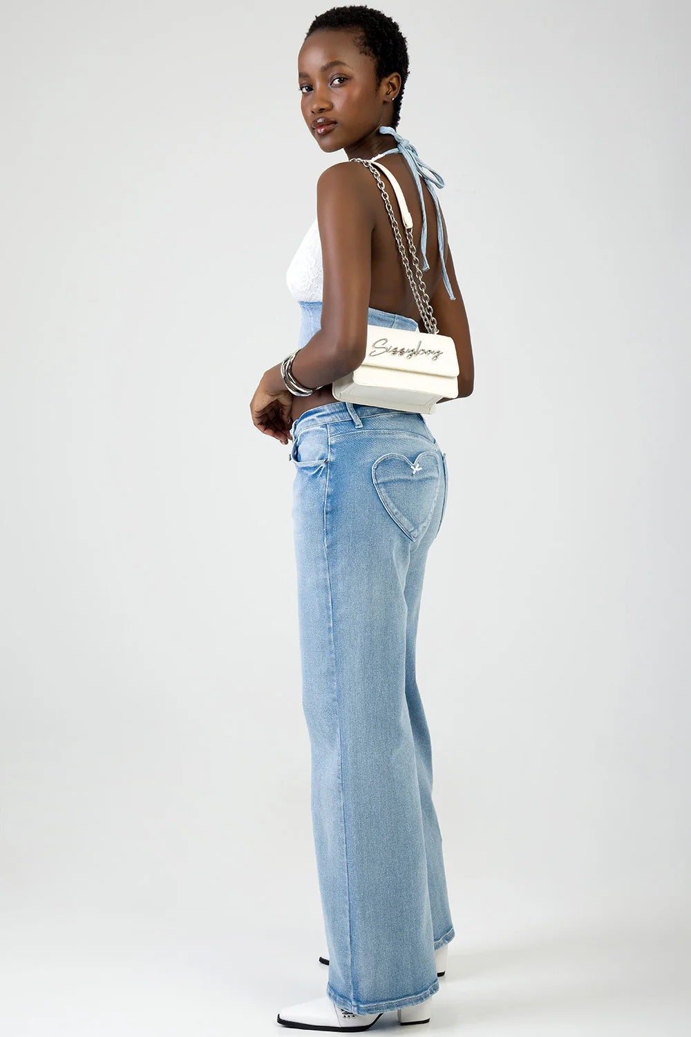 Sissy Boy Slay Fest Crossbody-White BG381