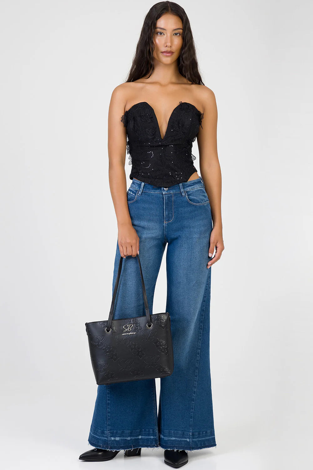Sissy Boy Hayley Tote Bag-Black BG765