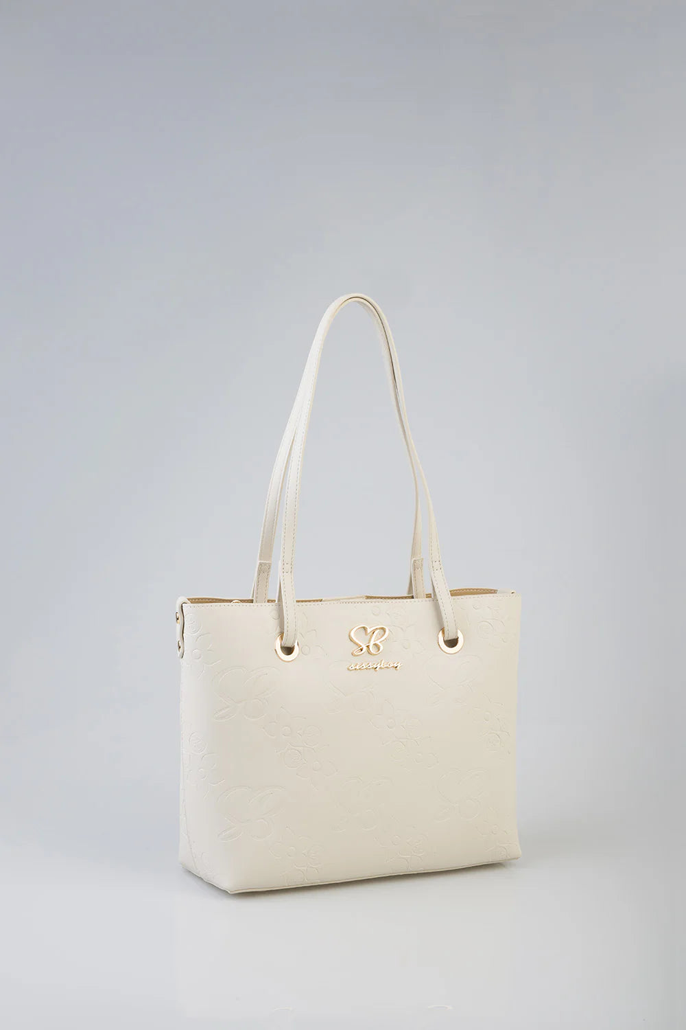 Sissy Boy Hayley Tote Bag-Cream BG765.