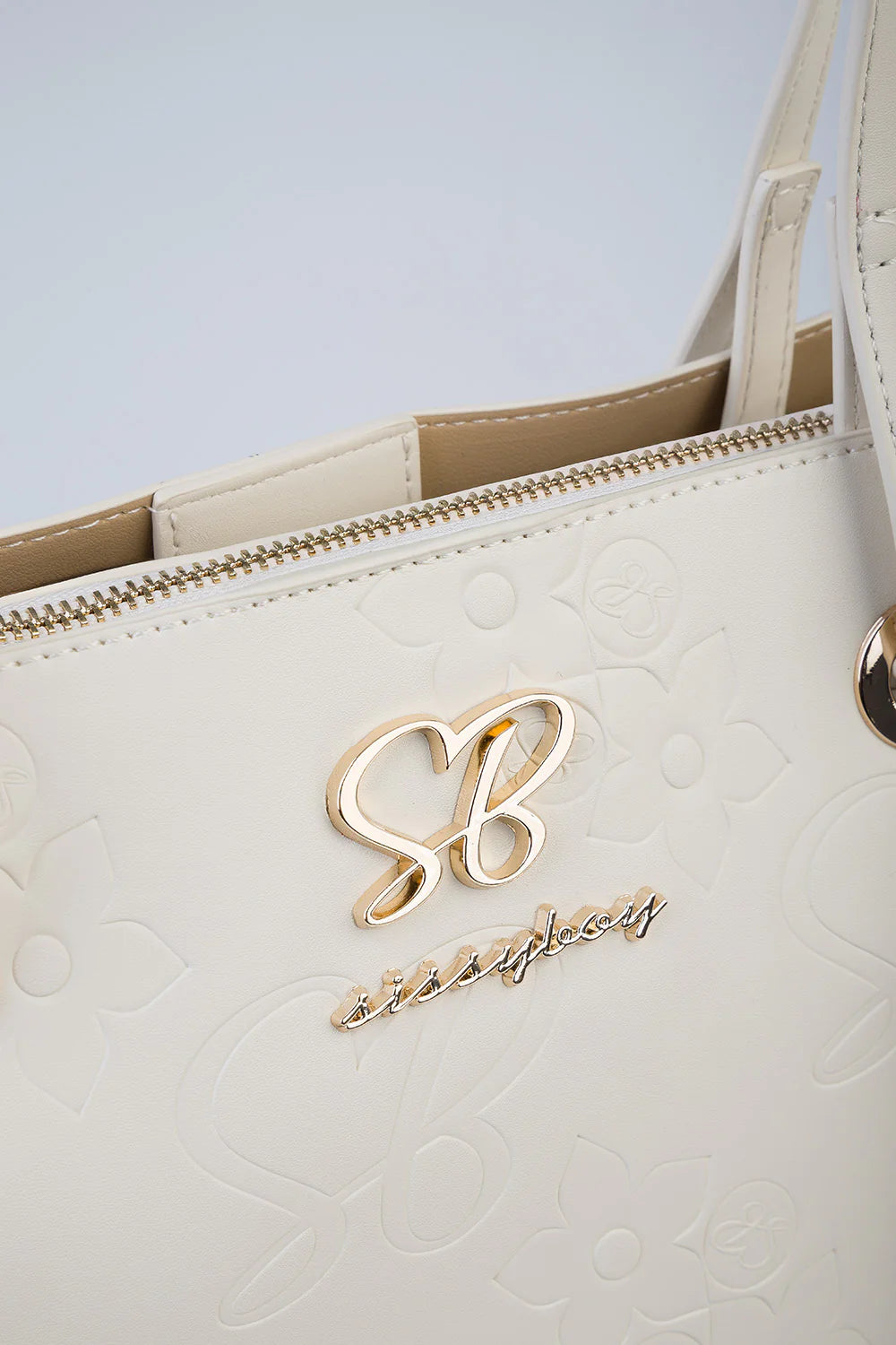 Sissy Boy Hayley Tote Bag-Cream BG765.