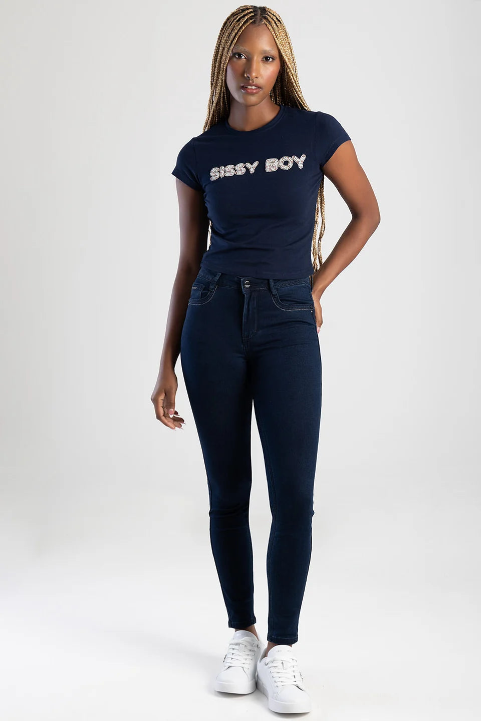 Sissy Boy Kale Jon Jon Skinny Blue Black P31801
