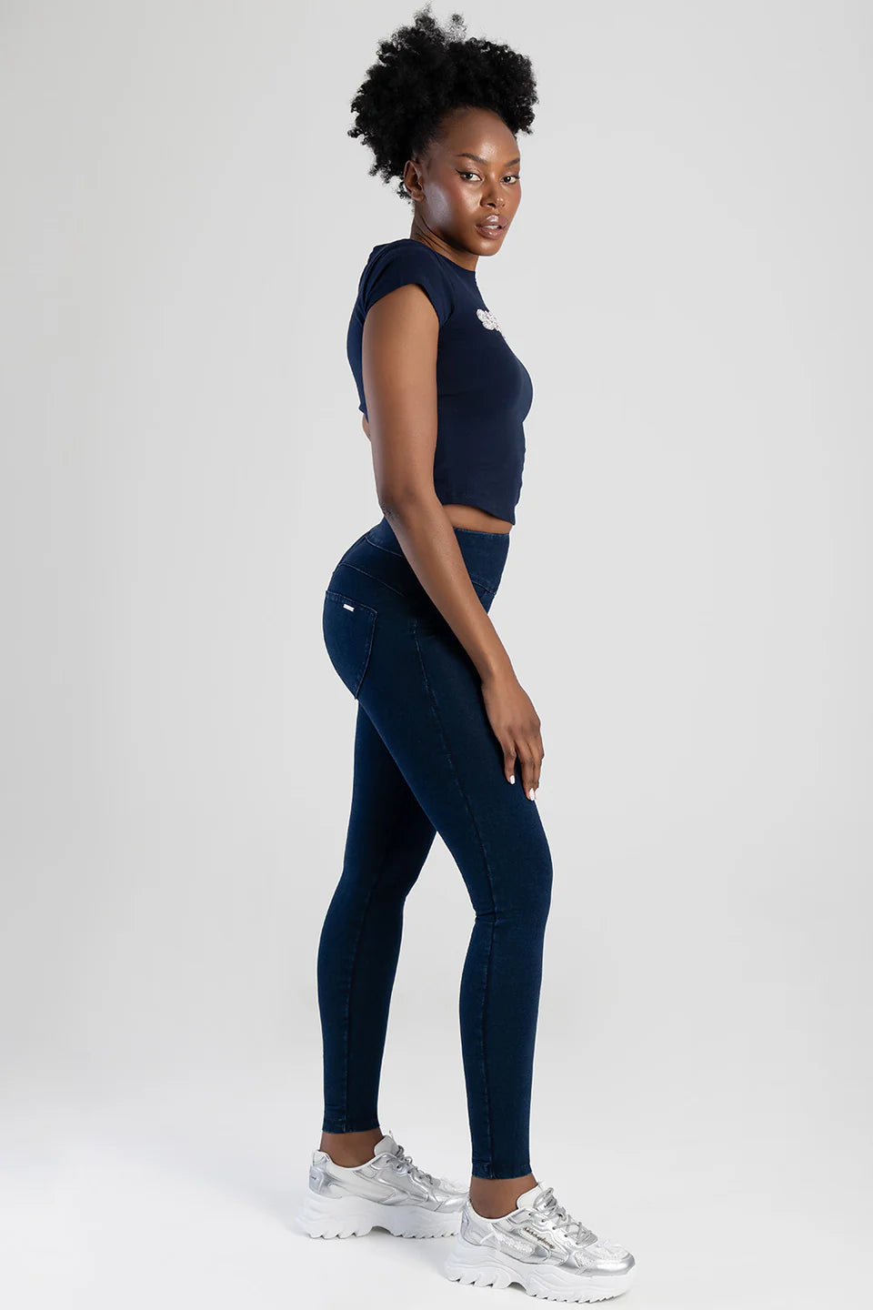 Sissy Boy Womens Peaches Sculpt Knit Shaper Jegging Indigo P21063/FB3135
