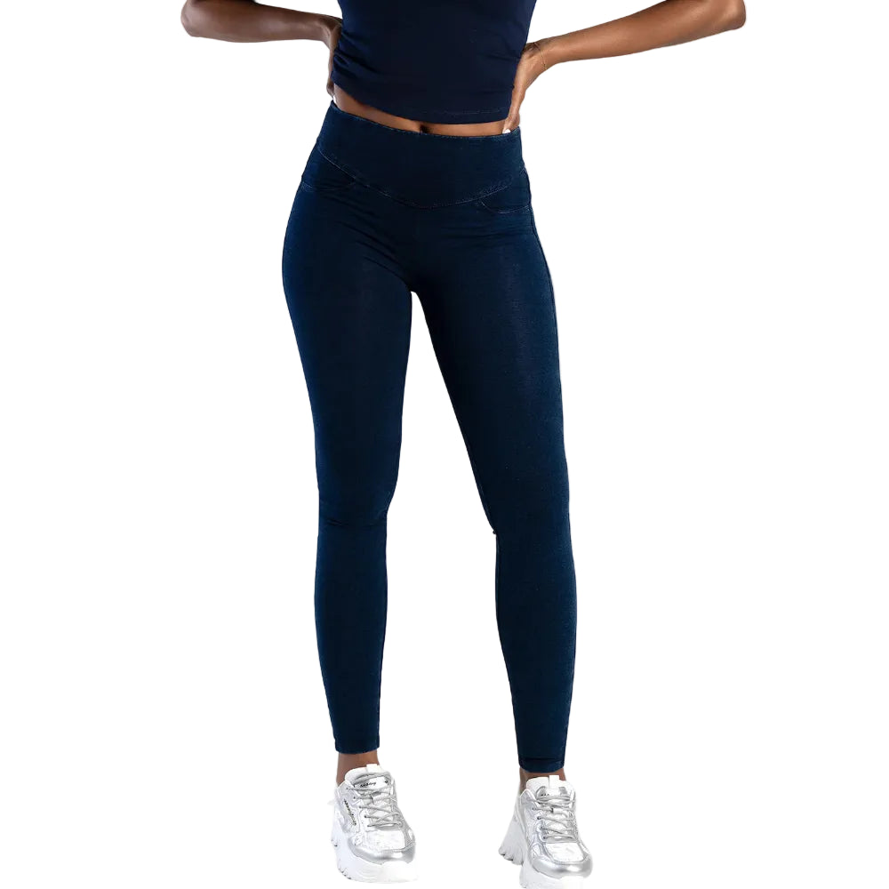 Sissy Boy Womens Peaches Sculpt Knit Shaper Jegging Indigo P21063/FB3135