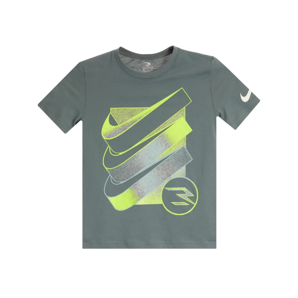 Nike 3Brand Triple Logo Tee-Mineral Slate 0077219