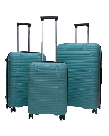 Gino De Vinci Luggage 60CM Gino De Vinci Suterra Medium Roller Case Aqua Blue (7160832589913)