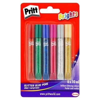Pritt Tech & Office Pritt Kids Art Brights Glitter Glue Pens 10ml x 6 (7397165891673)