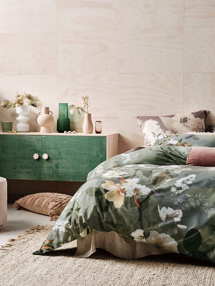 Linen House Duvet Cover Linen House Jade Rosalia Duvet Cover Set (4673195016281)