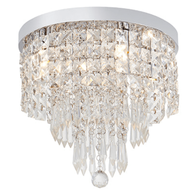 RADIANT Ceiling Light Radiant JY0016 (RC175) Crystal Ceiling Light 4X40W G9 300mm Chrome