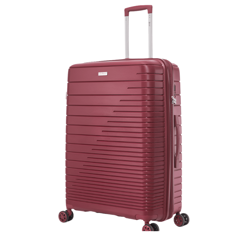 Travel Mate Suitcase Travel Mate  Hard Shell Zipper 8 Wheel XBag Trolley Case  75cm - TSA L-343 A - Red (7759153528921)