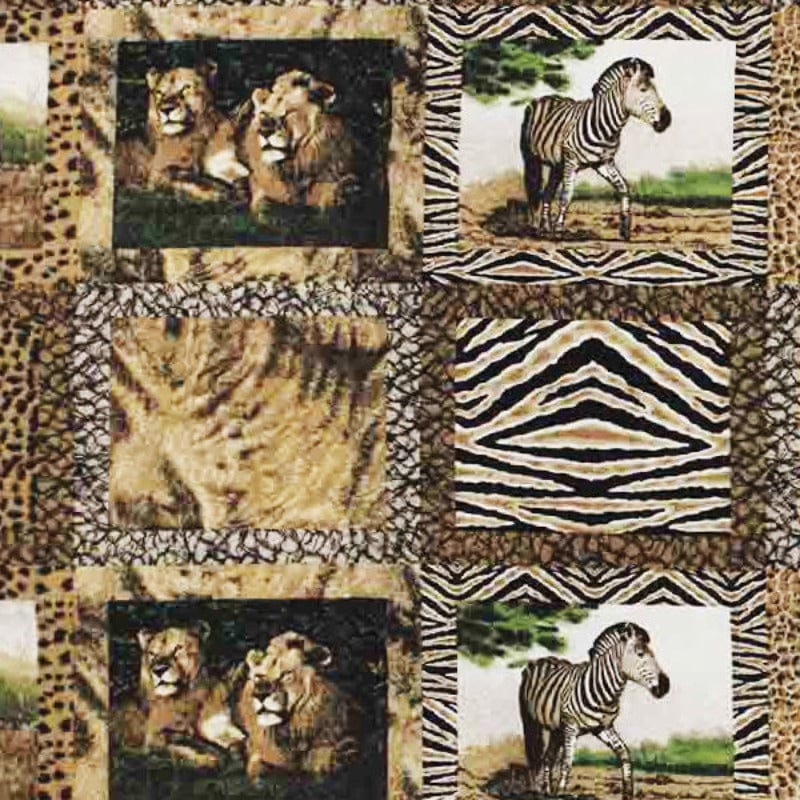 MSR Tabling Fabric African Animal Polycotton Tabling 2041 235cm (4758487728217)