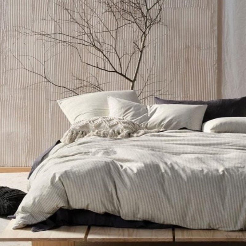 Linen House Duvet Cover Double Linen House Black Napier Duvet Cover Set (4711701610585)