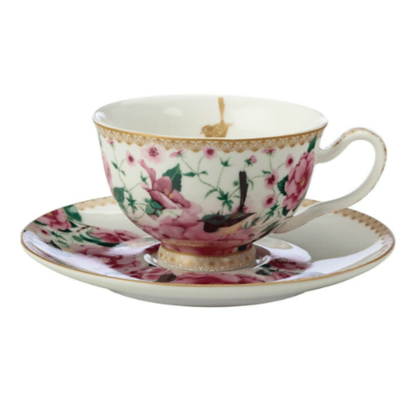 Maxwell & Williams Cups & Saucers Maxwell & Williams Teas & C's Silk Road Footed Cup & Saucer 200ml White (7105819115609)