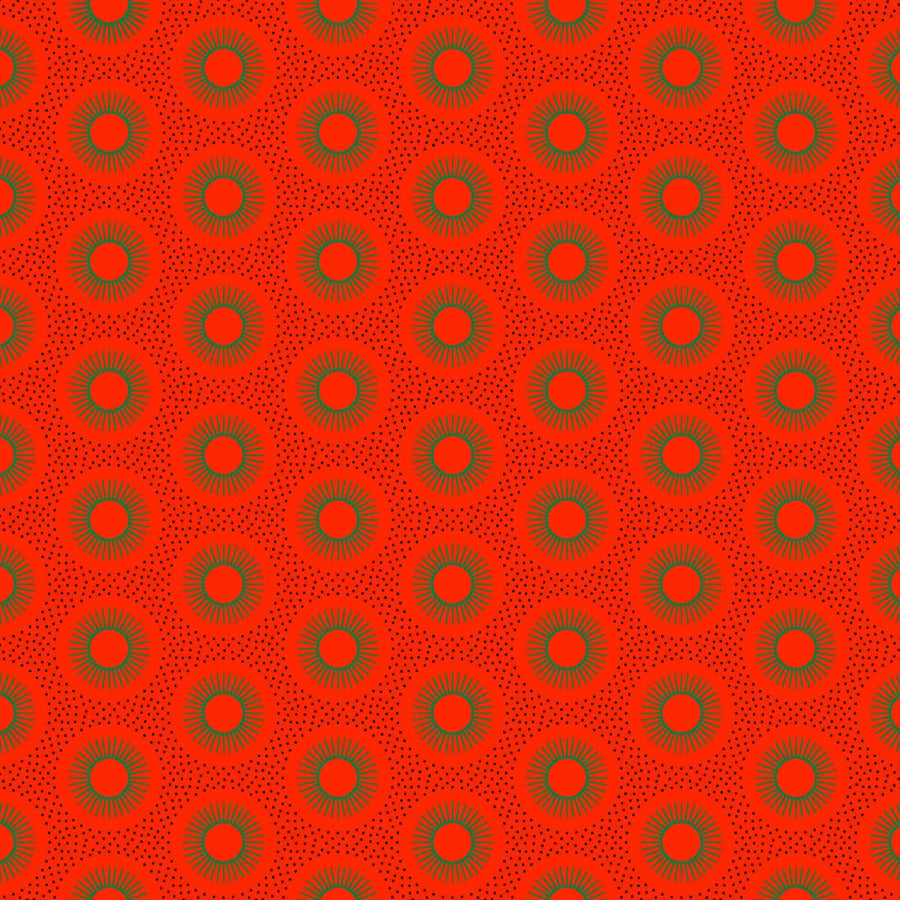 Original 3 Cat Fabric C/W16 DK Orange 90cm