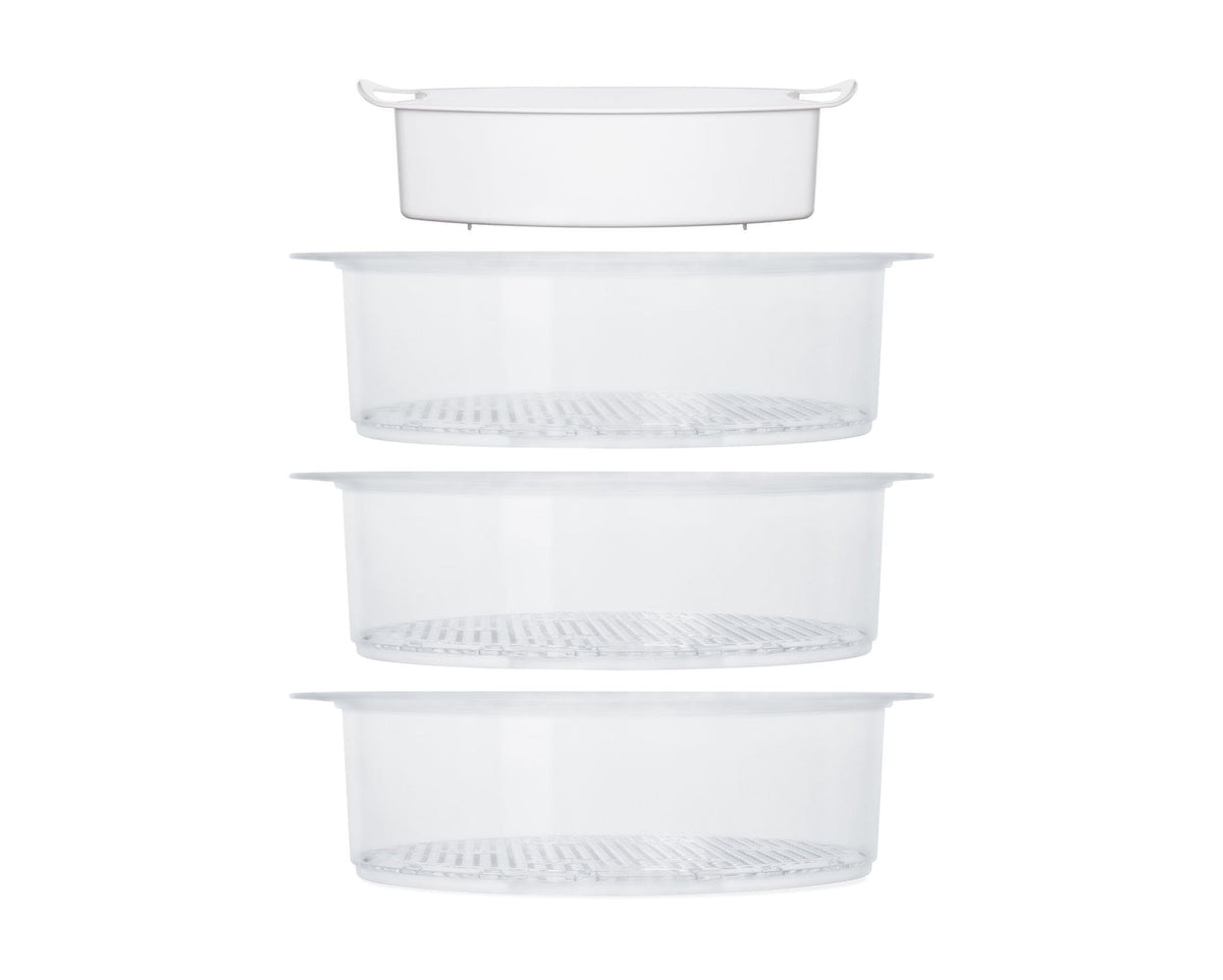 Mellerware Food Steamer Mellerware Food Steamer With Timer Plastic 3 Tier 9L 800W Dim Sum 27610