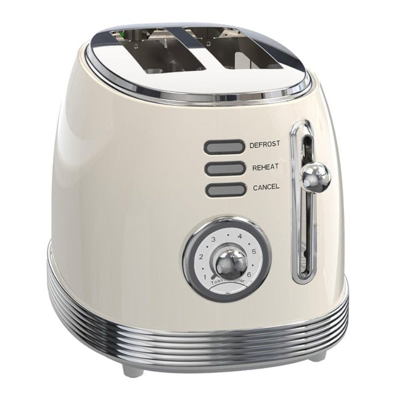 MILEX TOASTER & KETTLE Milex Retro-style Breakfast Combo Ivory MRC001IV (6954923425881)