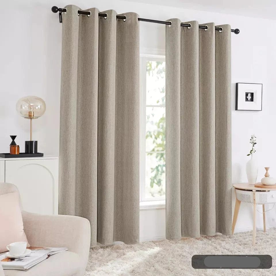 SIMON BAKER EYELET CURTAIN SH Daloa Blockout Eyelet Curtain Ready Made Linen Extra Length RMET001EA2 (7808647987289)