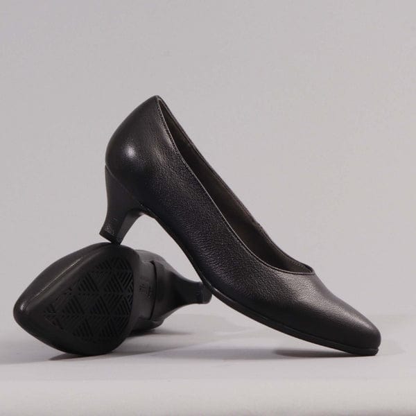 Froggies Court heel Froggie Ladies Shoes Black (7277305495641)