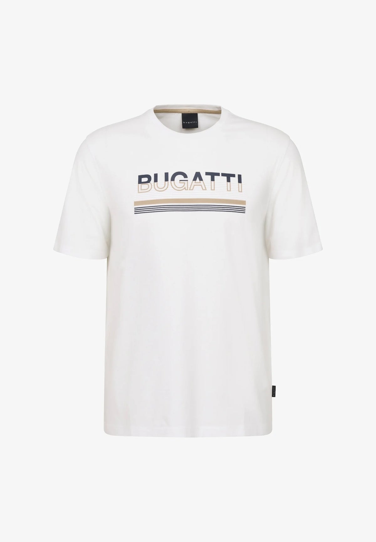 Bugatti Men's Logo Print T Shirt White (8015878848601)