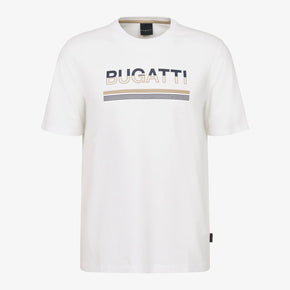 Bugatti Men's Logo Print T Shirt White (8015878848601)