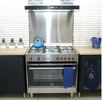 LA GERMANIA Gas Stove La Germania 90cm S/Steel Gas Oven Stove RUS95C81DX (6978498297945)