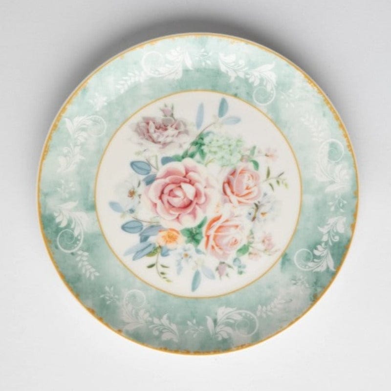 Jenna Clifford Side Plate Jenna Clifford Green Floral 21cm Side Plate Set of 4 (2061851492441)