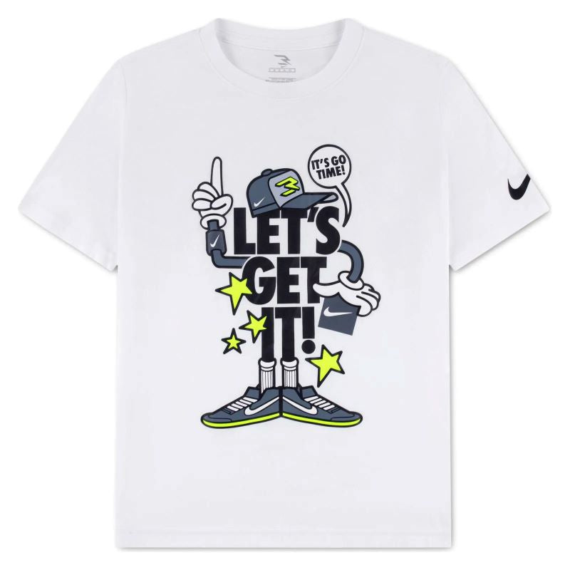 Nike Boys RWB Lets Get it Capmando Tee-White 0074938
