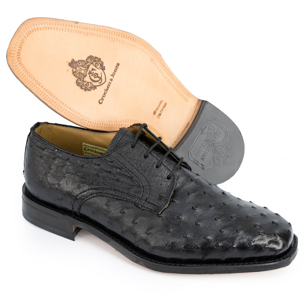 Crockett & Jones Men's Formal Shoes Adam Ostrich Black Ostrich  62.C15880B