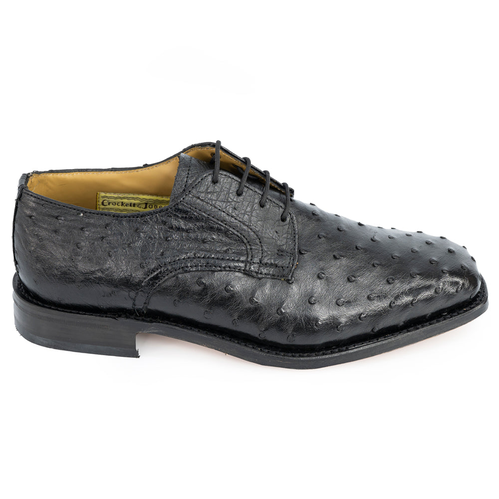 Crockett & Jones Men's Formal Shoes Adam Ostrich Black Ostrich  62.C15880B