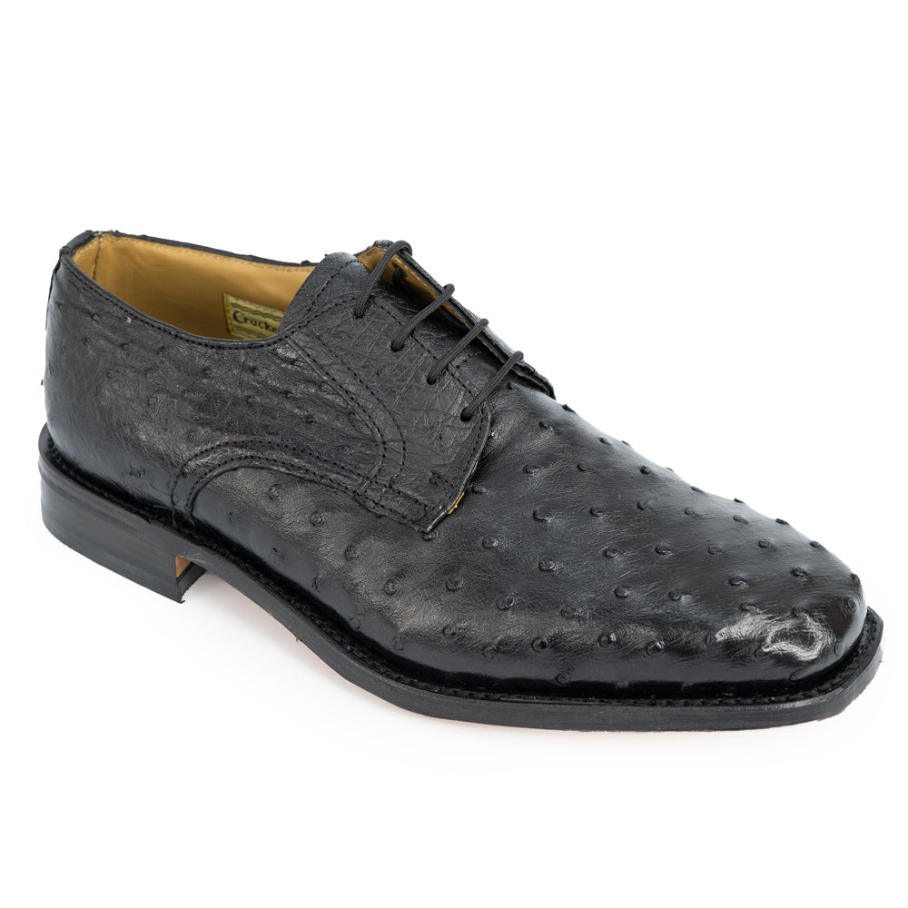 Crockett & Jones Men's Formal Shoes Adam Ostrich Black Ostrich  62.C15880B