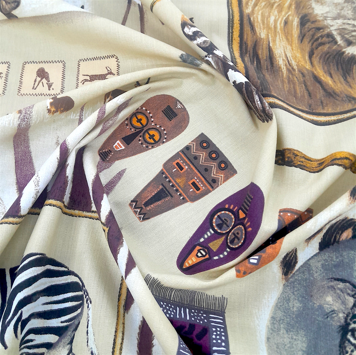 African Rhythm Polycotton Tabling Fabric 2041 235cm