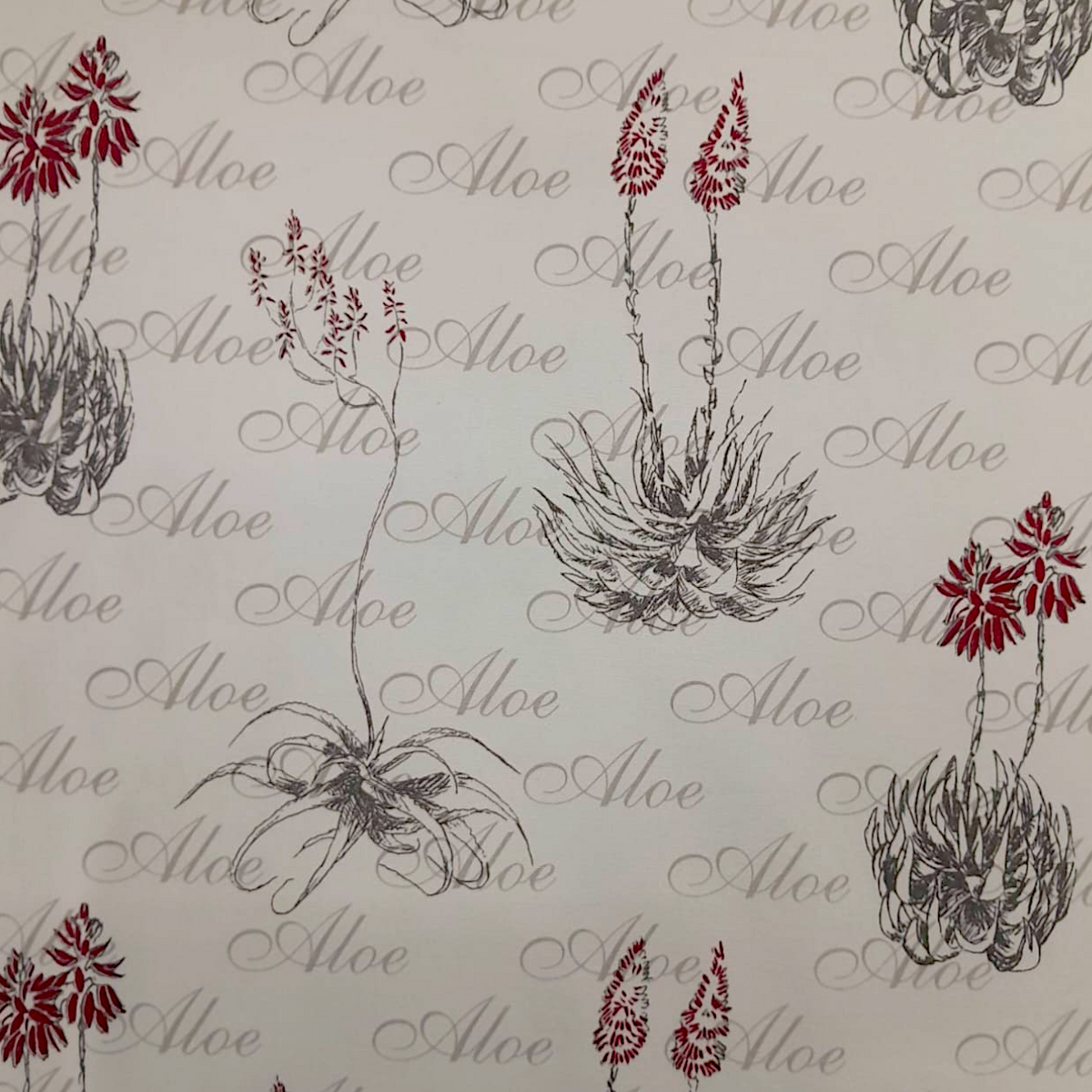Fabric 100% Poly Cotton Aloe Natural 140 cm.