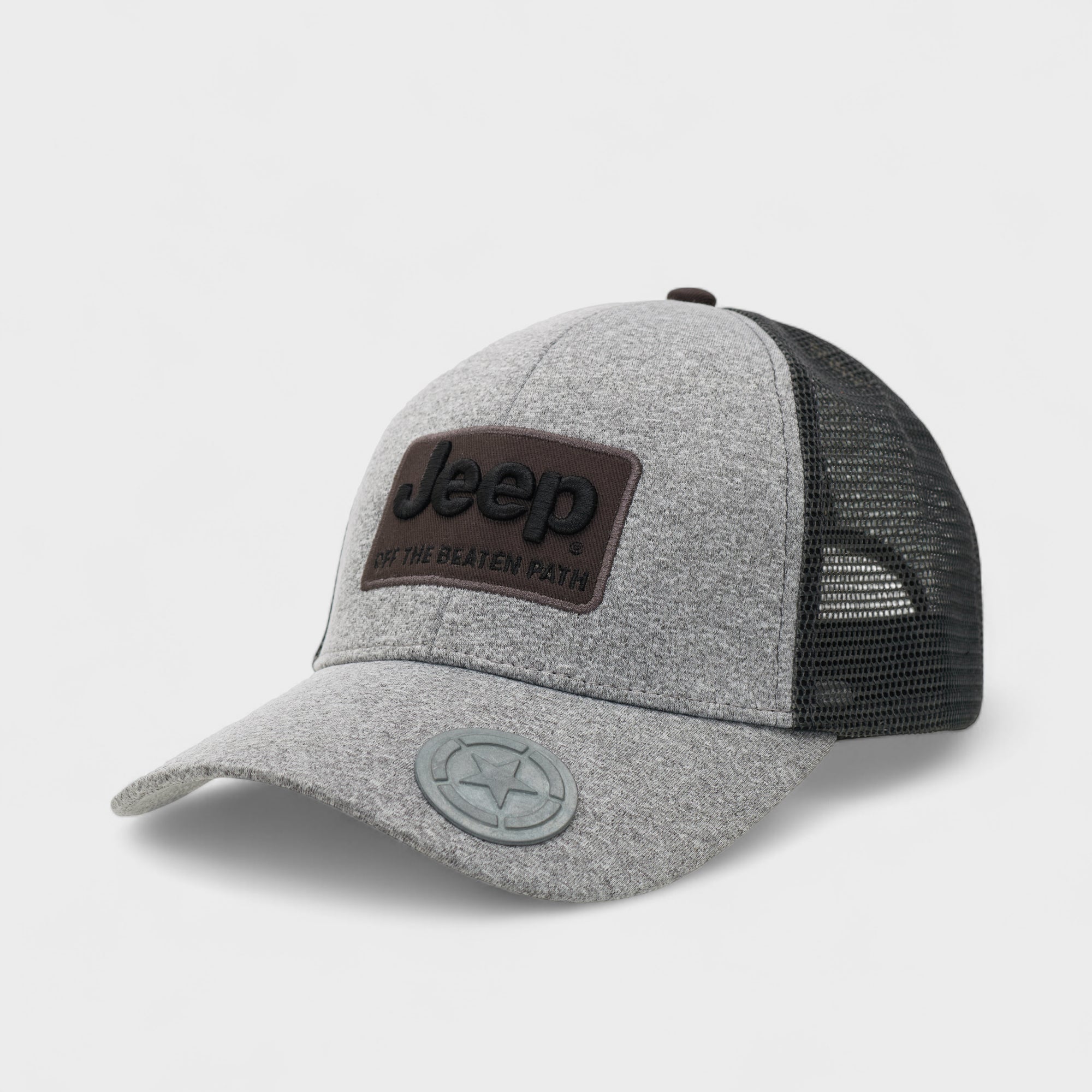 Jeep Men's Trucker Cap Grey (7991795449945)
