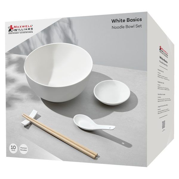 Maxwell & Williams White Basics Noodle Bowl Set 10 Piece AW0859