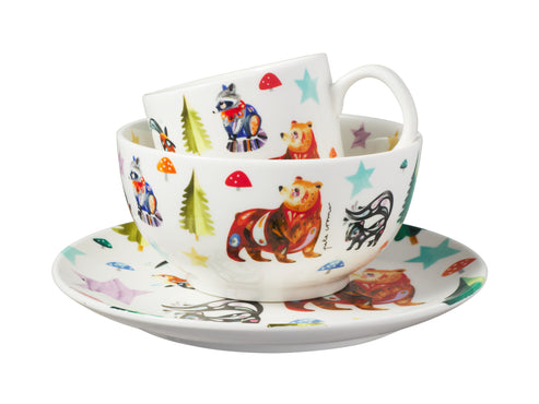 Maxwell & Williams Pete Cromer Woodland Creatures Children's 3pc Dinner Set AW1058