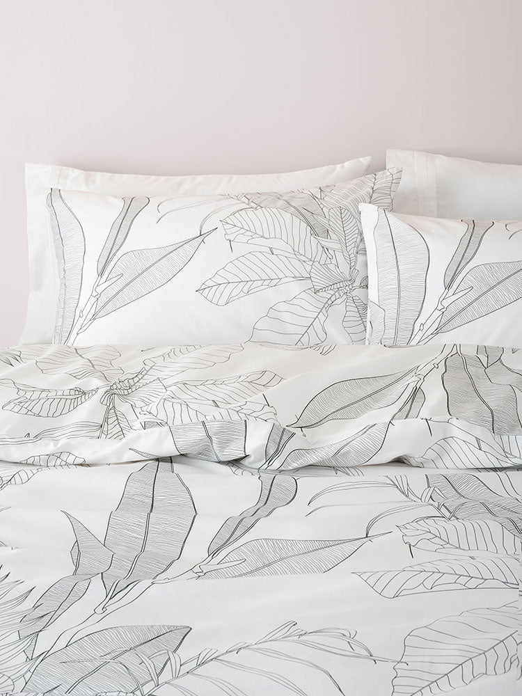 Linen House White Tropica Duvet Cover Set
