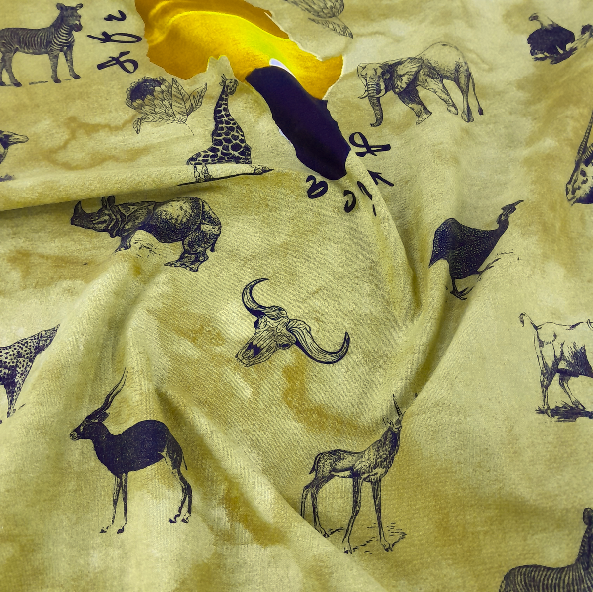 Fabric Cotton Canvas African Sunset 280 cm.