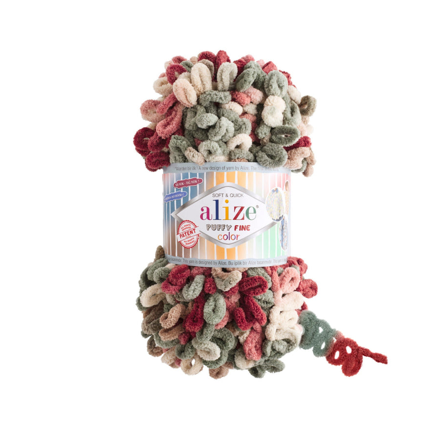 Alize Puffy Fine Multicolor 100g (8007479787609)