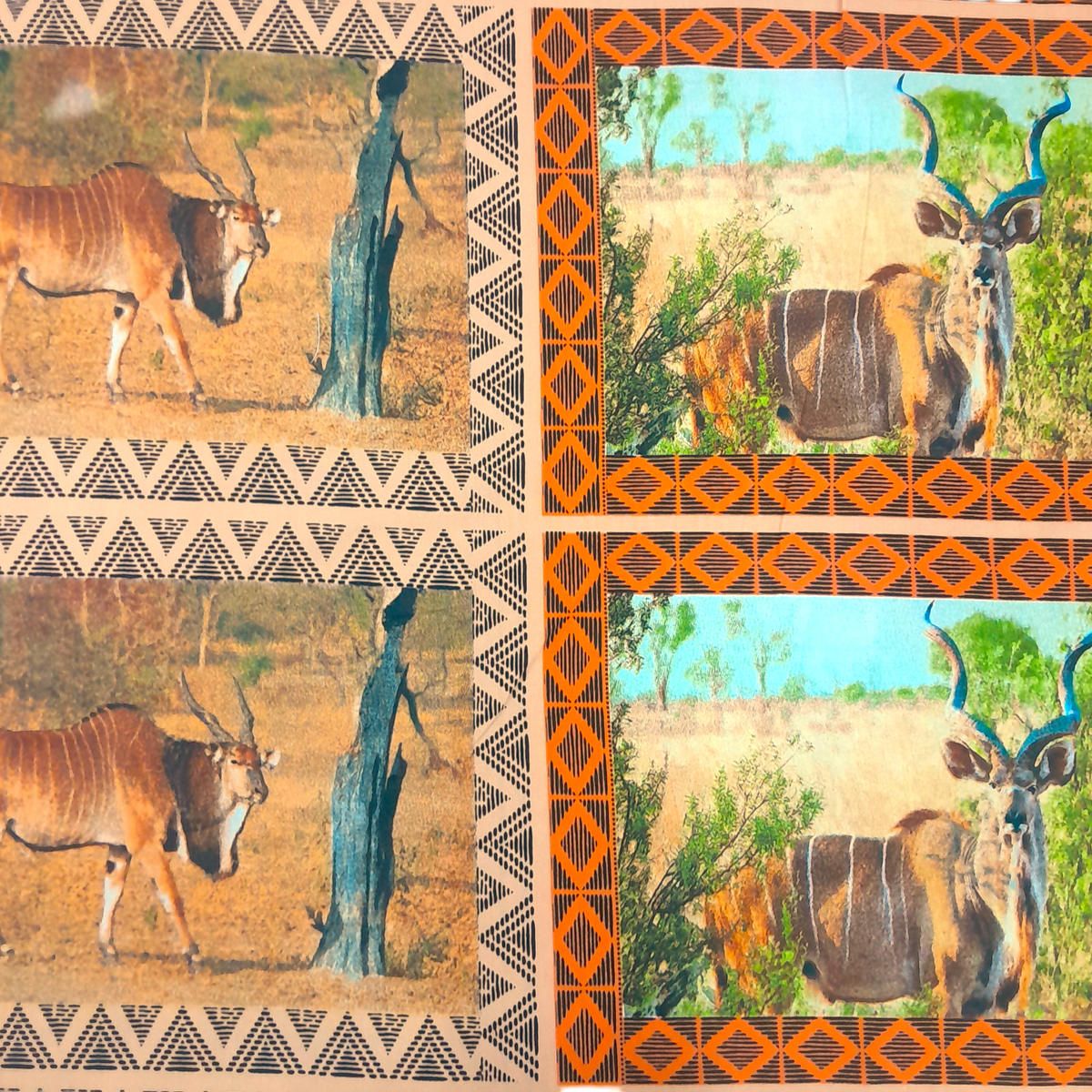Fabric Cotton Canvas Antelopes 280 cm.