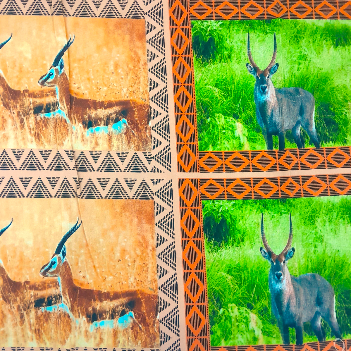 Fabric Cotton Canvas Antelopes 280 cm.