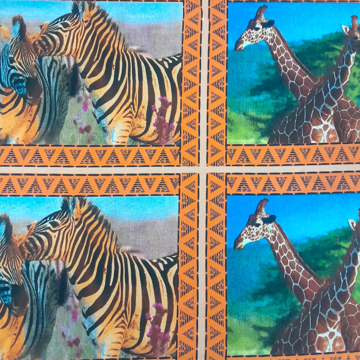 Fabric Cotton Canvas Antelopes 280 cm.