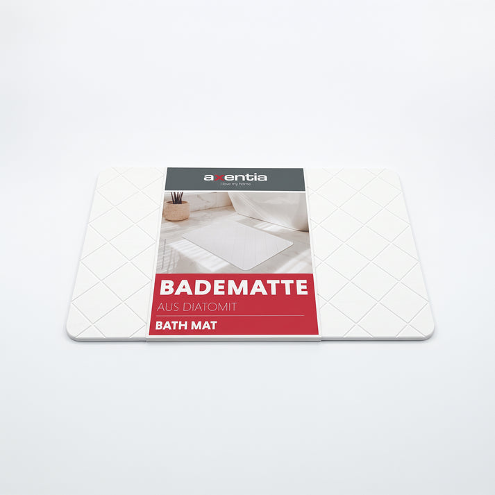 Axentia Badematte Stone Bath Mat White 60 x 40cm