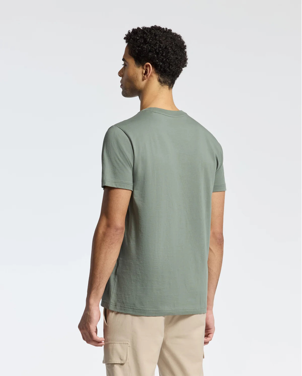 Psycho Bunny Mens Classic Crew Neck Tee-Mulled Basil B6U014F200