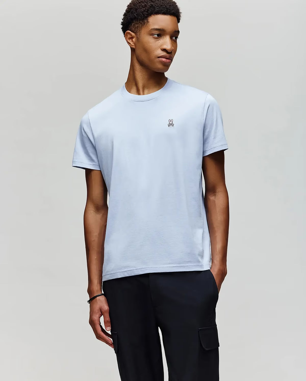Psycho Bunny Classic Crew Neck Tee-Skyway B6U014F200
