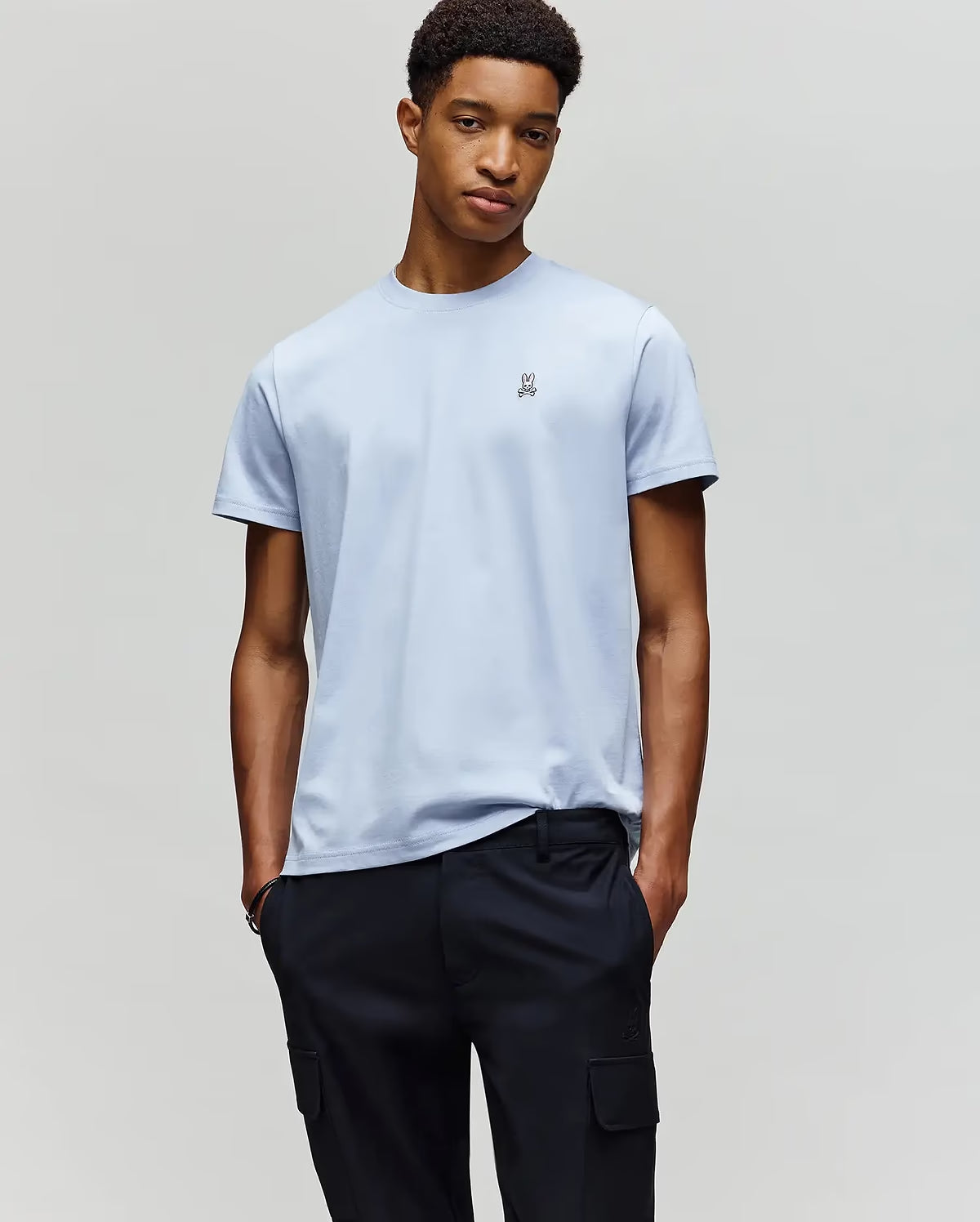 Psycho Bunny Classic Crew Neck Tee-Skyway B6U014F200